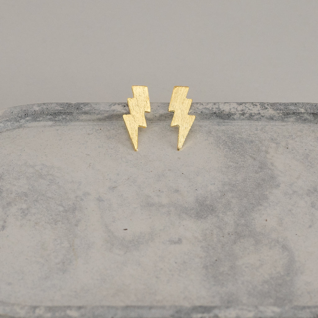 Aros Rayo Chapados en Oro o Plata