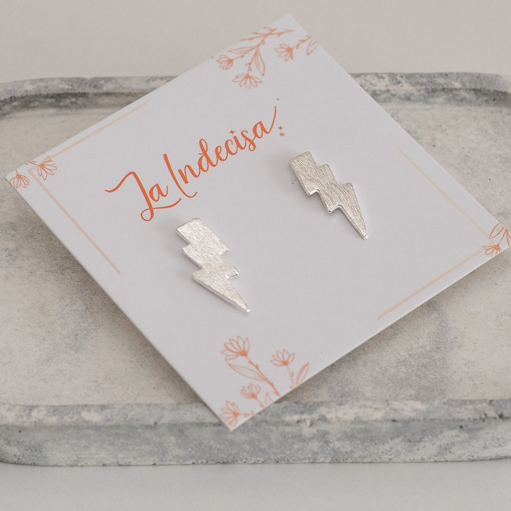 Aros Rayo Chapados en Oro o Plata