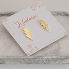 Aros Rayo Chapados en Oro o Plata