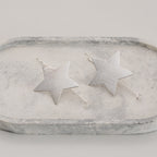 Aros Estrella XL Chapados en Plata