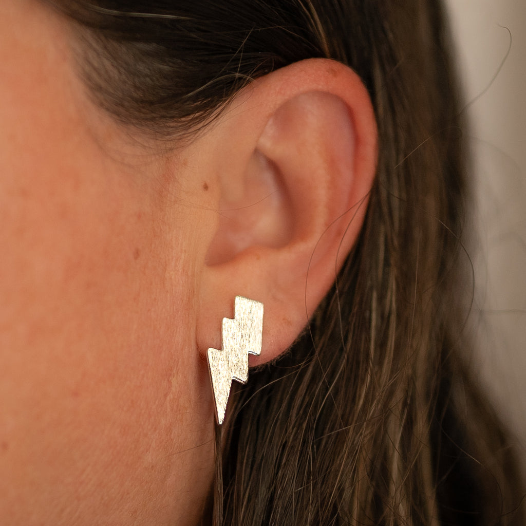 Aros Rayo Chapados en Oro o Plata