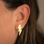 Aros Rayo Chapados en Oro o Plata