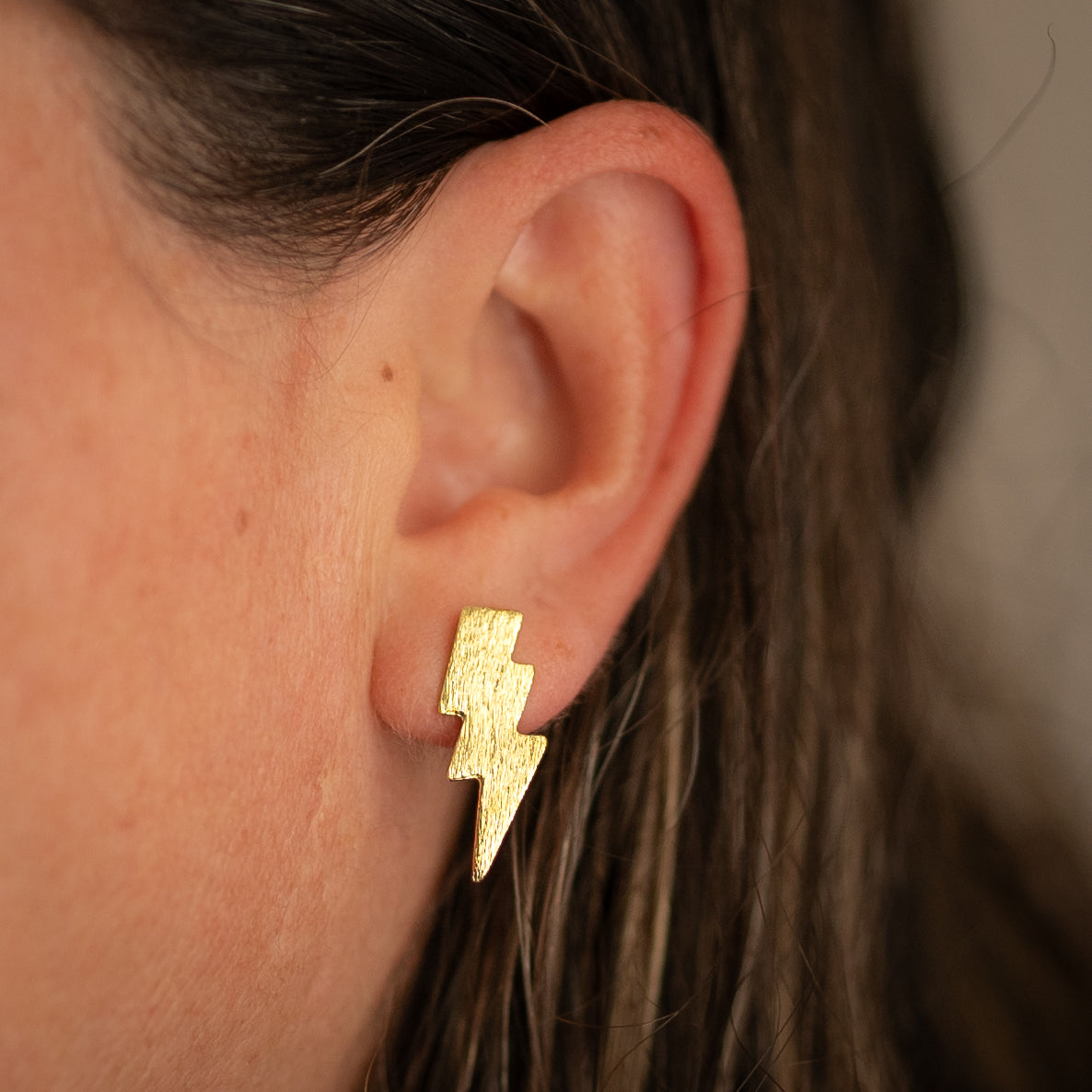 Aros Rayo Chapados en Oro o Plata