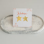 Aros Estrella Chapados en Oro o Plata