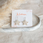 Aros Estrella Minimalistas – Chapados en Oro o Plata (Gancho Largo)